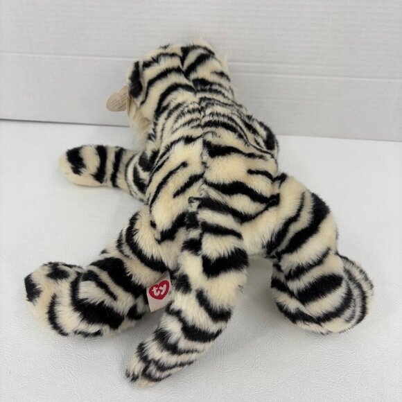 Ty Classic Streaks White Siberian Tiger Plush Stuffed Animal Toy Vintage 2003 - Picture 4 of 13